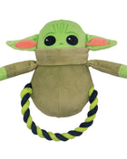 Dog Toy Plush Rope Toy - Star Wars The Child Plush + Green Black Round Rope
