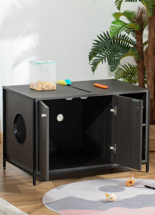 Hidden Cat Litter Box Enclosure