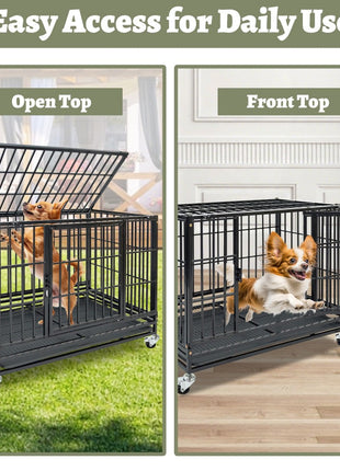 37" Stackable Heavy Duty Dog Kennel 371D04