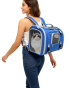 Mr. Peanut's Monterey Series Airline Compliant Horizontal Backpack Pet Carrier