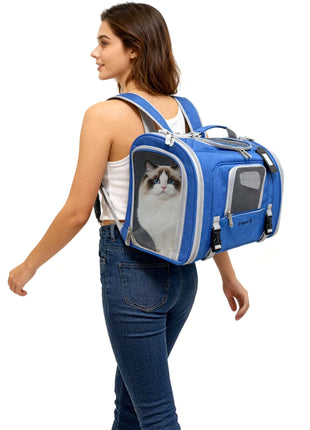 Mr. Peanut's Monterey Series Airline Compliant Horizontal Backpack Pet Carrier