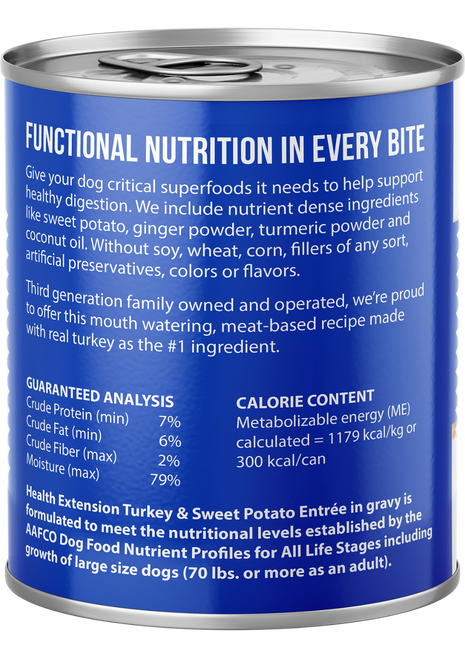 Digestive Support, Turkey & Sweet Potato Entrée in Gravy 9oz
