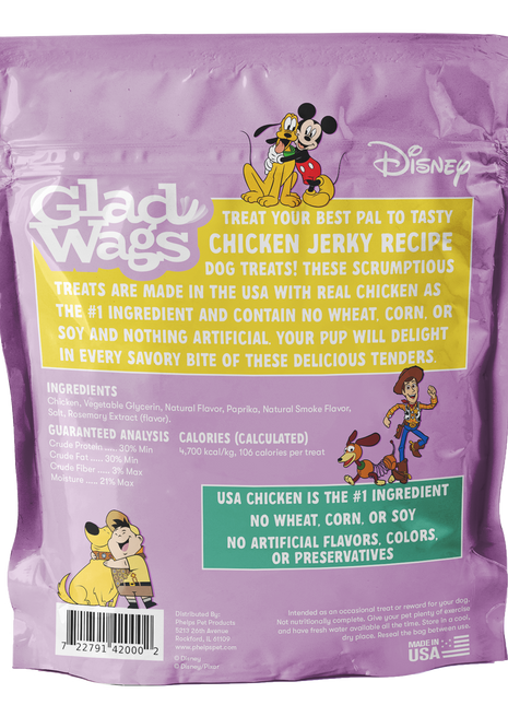 Glad Wags Chicken Jerky - 1lb