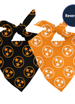 Tennessee Tri-Star Reversible Dog Bandana