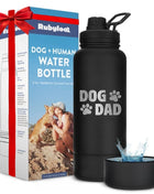 Dog + Human Water Bottle with Detachable Dog Bowl