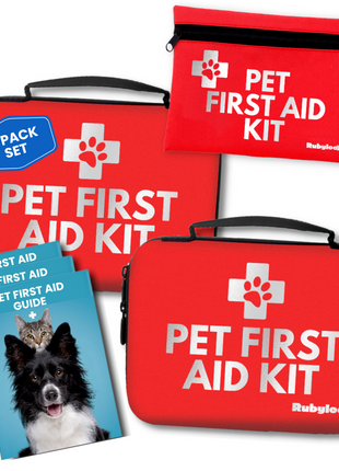Pet First Aid Kit for Dogs & Cats with Vet-Approved Essentials