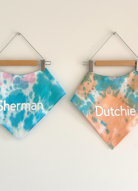 Custom Tie Dye Dog Bandana