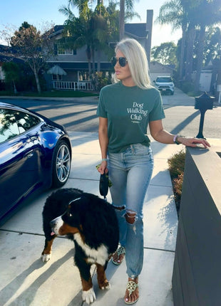 Dog Walking Club T-Shirt | Present for Dog Lovers & Owners