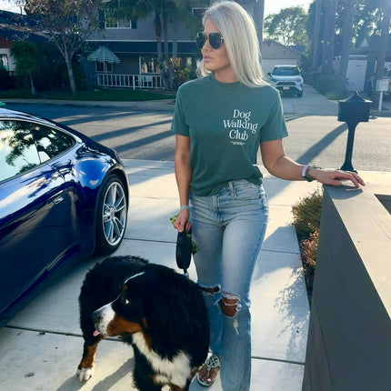 Dog Walking Club T-Shirt | Present for Dog Lovers & Owners
