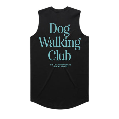 Dog Walking Club | Teal Font | Women's Sleeveless