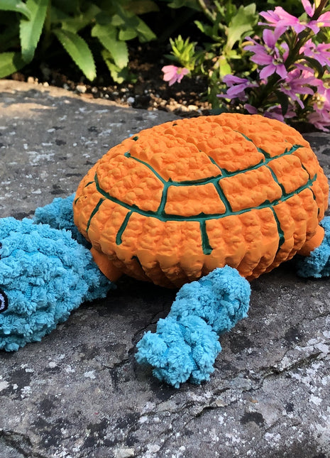 Huggle-Fusion® Dude Turtle Plush & Latex Dog Toy