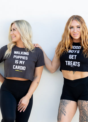 Good Boys Get Treats Crop Tank | Gift for Dog Moms | Made in USA