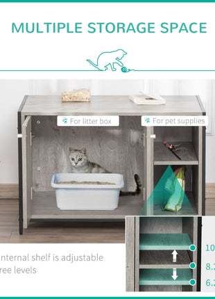 Hidden Cat Litter Box Enclosure