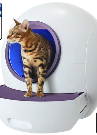 Els Pet Spaceship Odor-free Self Cleaning Litter Box
