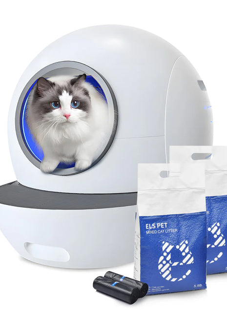 Els Pet Spaceship Self Cleaning Litter Box Clean Bundle - Pup List