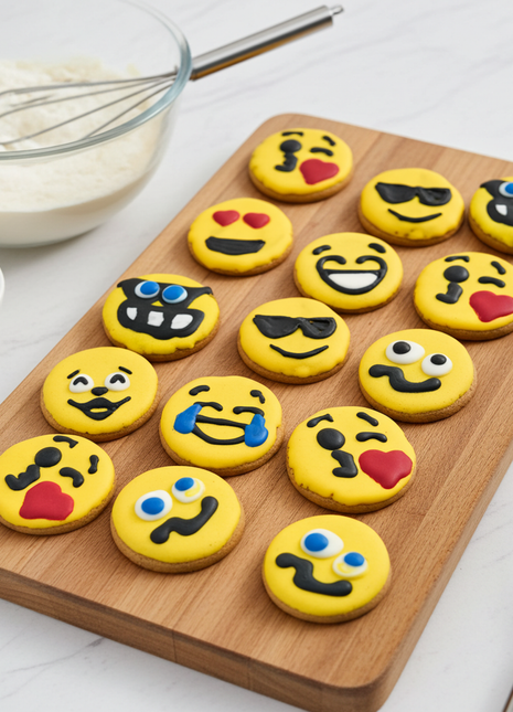 Emoji Peanut Butter Organic Dog Cookies