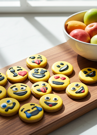 Emoji Peanut Butter Organic Dog Cookies