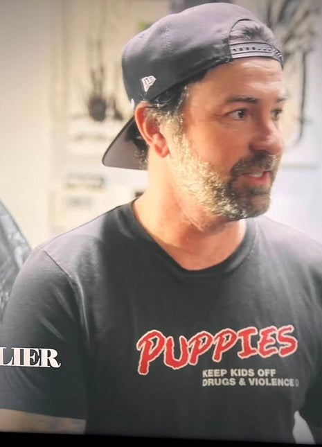 Puppies Keep Kids Off Drugs and Alcohol| Uni-Sex Crewneck Tee - Pup List