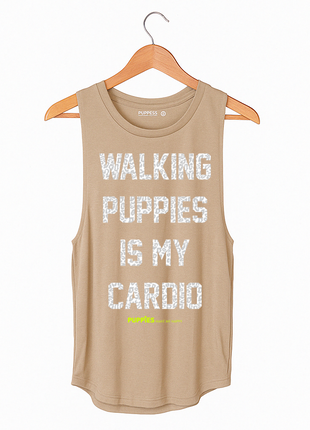 Walking Puppies is my Cardio | Women's Sleeveless