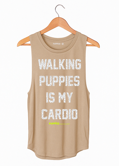 Walking Puppies is my Cardio | Women's Sleeveless