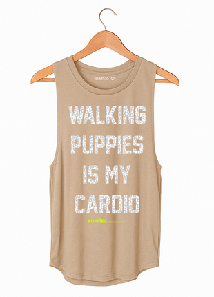 Walking Puppies is my Cardio | Women's Sleeveless