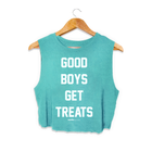 Good Boys Get Treats Crop Tank | Gift for Dog Moms | Made in USA