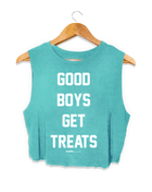 Good Boys Get Treats Crop Tank | Gift for Dog Moms | Made in USA