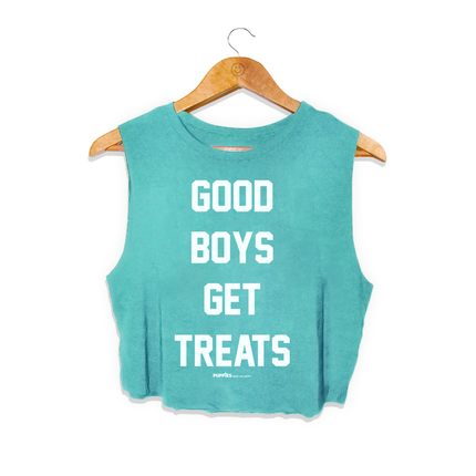 Good Boys Get Treats Crop Tank | Gift for Dog Moms | Made in USA