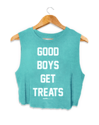 Good Boys Get Treats Crop Tank | Gift for Dog Moms | Made in USA