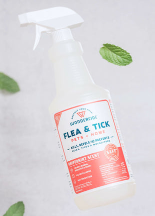 Flea & Tick Spray for Pets + Home with Natural Essential Oils