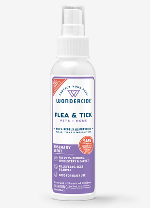 Flea & Tick Spray for Pets + Home with Natural Essential Oils