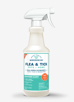 Flea & Tick Spray for Pets + Home with Natural Essential Oils