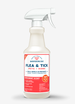 Flea & Tick Spray for Pets + Home with Natural Essential Oils