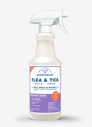 Flea & Tick Spray for Pets + Home with Natural Essential Oils
