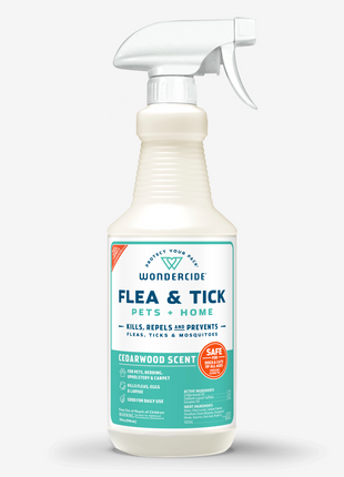 Flea & Tick Spray for Pets + Home with Natural Essential Oils