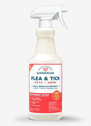 Flea & Tick Spray for Pets + Home with Natural Essential Oils