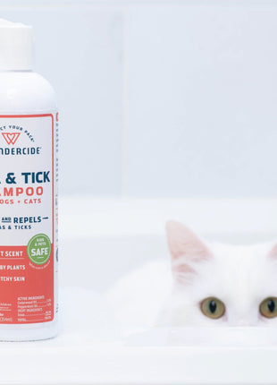 Flea & Tick Shampoo for Dogs + Cats with Natural Essential Oils