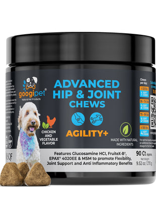 Agility+ Advanced Hip and Joint Chews for Dogs