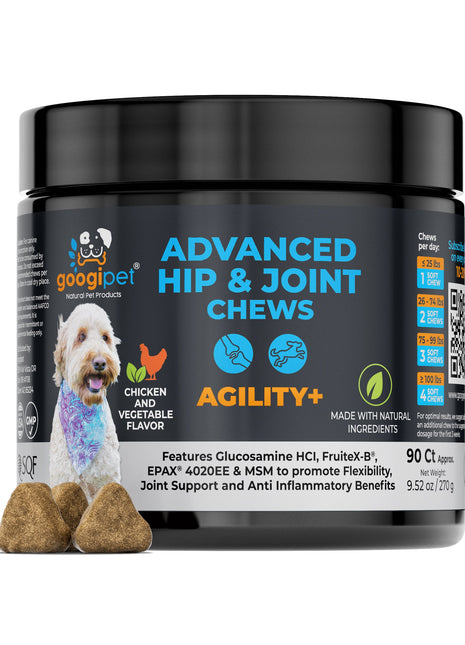 Agility+ Advanced Hip and Joint Chews for Dogs