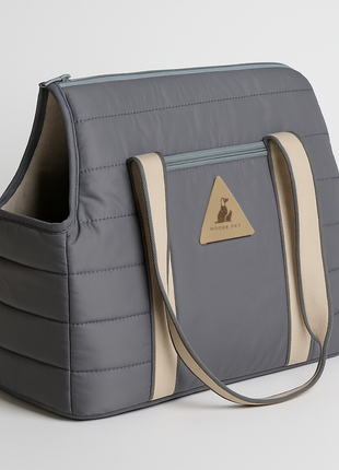 Nooee Pet Finn Carrier – Lightweight Quilted Dog Carrier with Easy-Care Cushion