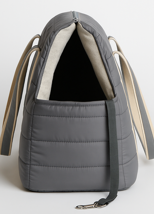 Nooee Pet Finn Carrier – Lightweight Quilted Dog Carrier with Easy-Care Cushion