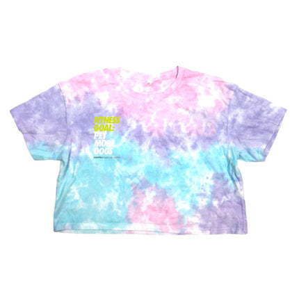 Fitness Goal Crop Tee | Gift for Dog Lovers