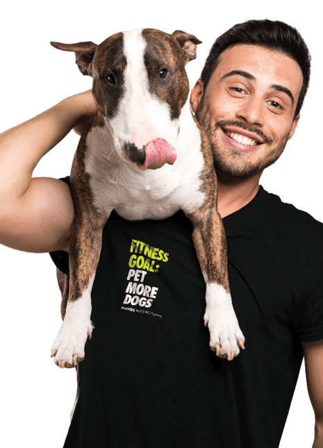 Fitness Goal: Pet More Dogs Uni-Sex Crewneck Shirt  | Gift for Dog Lovers - Pup List