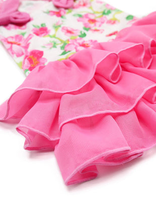 Floral Flounce Dress