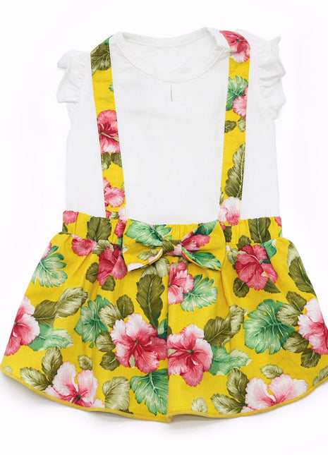 Floral Suspender Dress