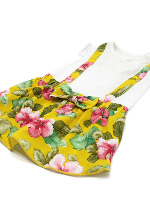 Floral Suspender Dress