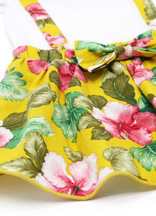 Floral Suspender Dress