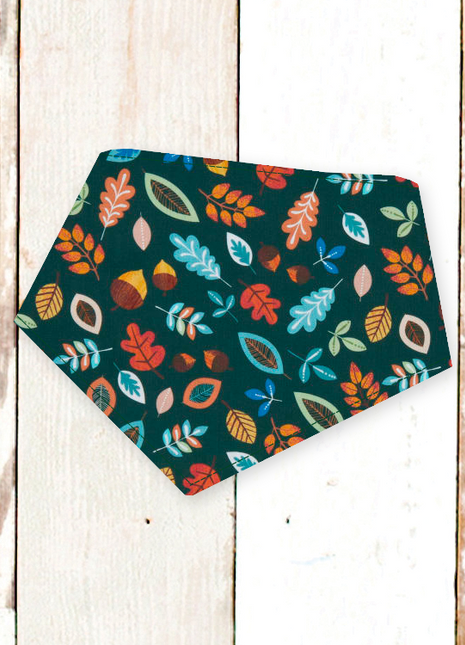 "Forest Green Leaves" Dog Bandana