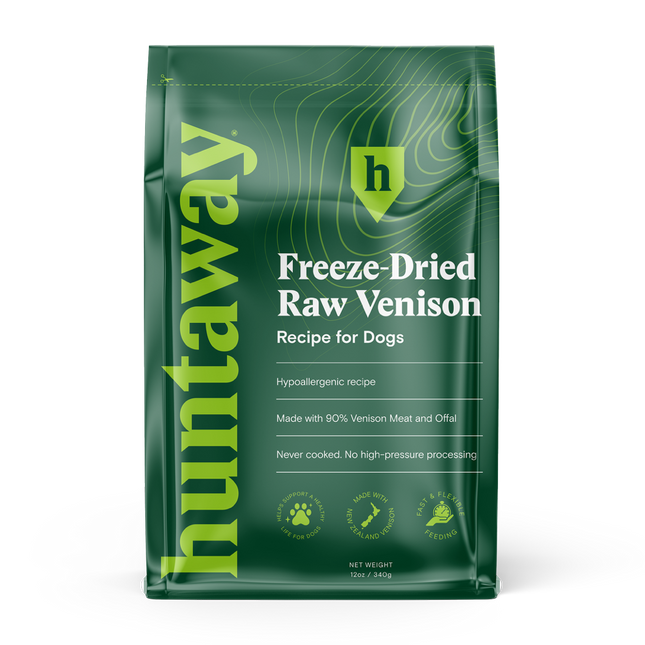Carton - Huntaway Freeze-Dried Raw Venison (Retail)