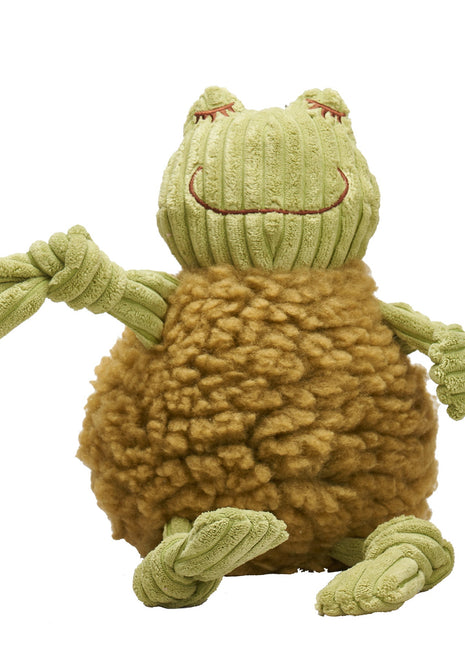 Fiona Frog HuggleFleece® FlufferKnottie™ Plush Dog Toy